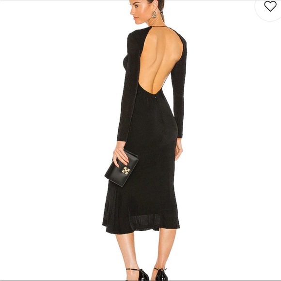 Misha Engracia Dress in Black Size 4 - Picture 3 of 6